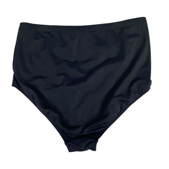 Swimsuits for All Black Retro Ruched Brief size 18 - Picture 2 of 5